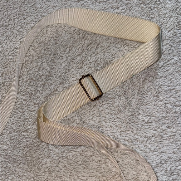 👜 Clear Stadium-Approved Crossbody Purse – Cream Trim with Gold Accents - Picture 2 of 7